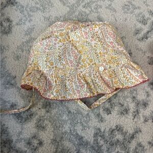 Floral Baby Sun Hat with Strap by Tartine et Chocolat